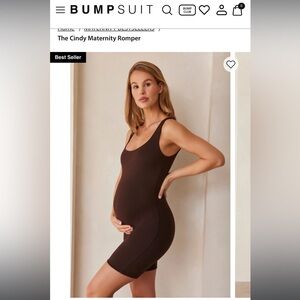 Bumpsuit Cindy Maternity Romper (Small)